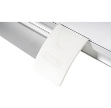 Tableau blanc avec cadre alu magnétique peint support à stylo mobile 180x90 cm