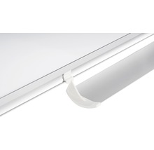 Whiteboard mit Alurahmen magnetisch lackiert verschiebbare Stiftablage 150x100 cm