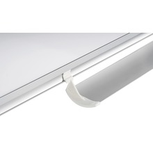 Whiteboard mit Alurahmen magnetisch lackiert verschiebbare Stiftablage 180x120 cm