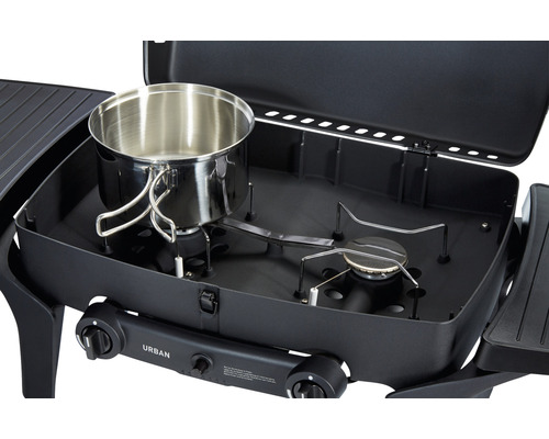 Barbecue à gaz portable avec casserole