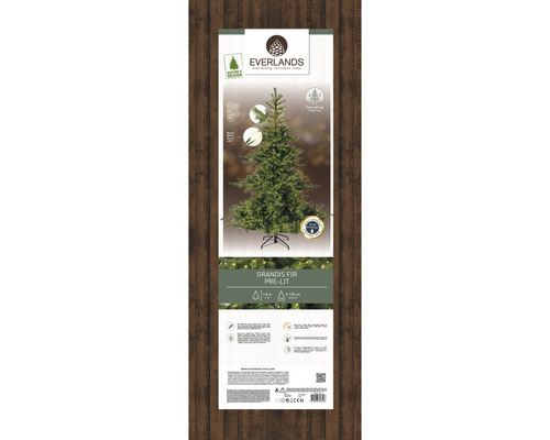 Emballage d'un sapin artificiel Grandis avec éclairage d'Everlands