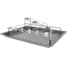 Grillaufsatz mit Spießen und Tropfschale