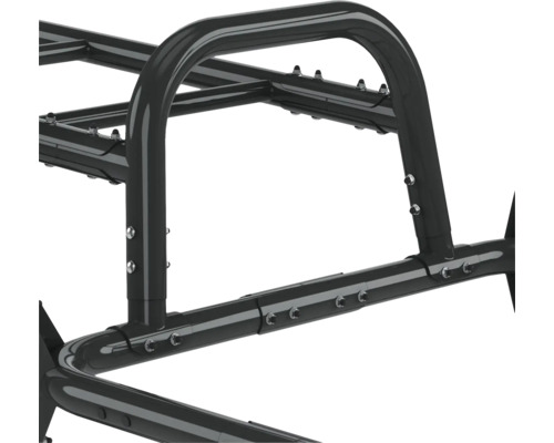 Detailansicht eines Metallrahmens mit Schrauben