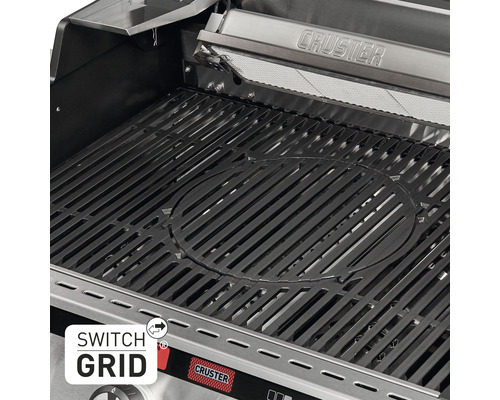 Grill mit Switch Grid System für verschiedene Grillmethoden