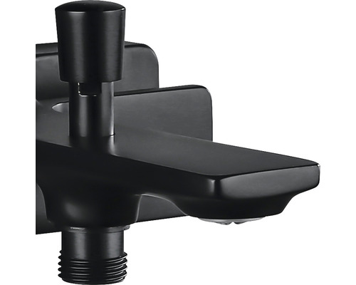 Schwarzer Wasserhahn für das Badezimmer