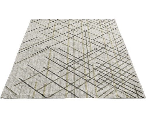 Tapis avec motif de lignes géométriques