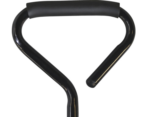 Poignée de brouette en acier avec rembourrage en caoutchouc