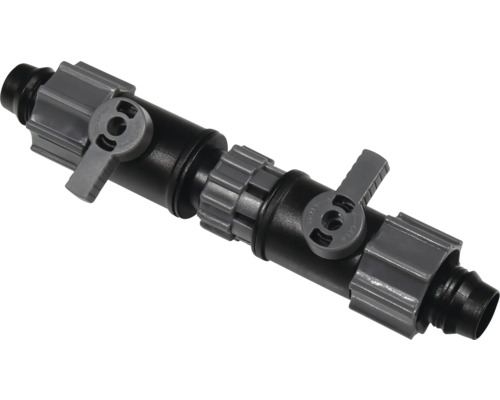 Raccord de tuyau d''arrosage avec robinet d''arrêt