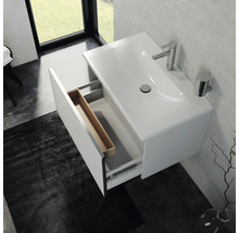 Meuble sous-lavabo blanc avec tiroir coulissant