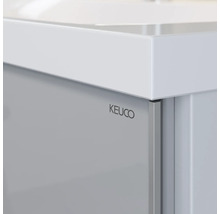 Vue détaillée d''une armoire de salle de bains avec le logo Keuco