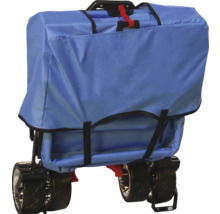 Zusammengeklappter Bollerwagen mit Abdeckung