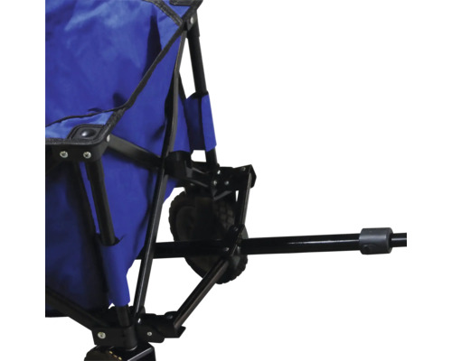 Vue détaillée d''un chariot à bras avec tringle et roue