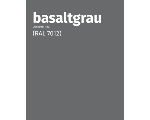 Basaltgrau, Farbton mit matter Oberfläche, RAL 7012