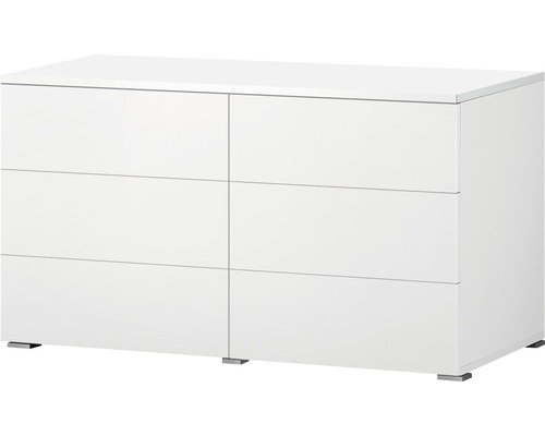 Commode avec six tiroirs