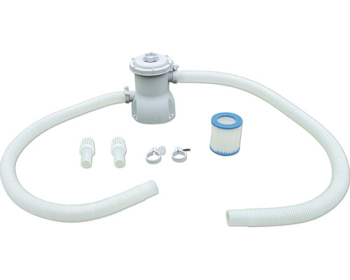 Système de filtration de piscine avec tuyaux, filtres et accessoires
