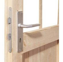 Blockbohlenhaus Karibu Noorvik 2 mit Schleppdach 3 m 554 x 273 cm natur