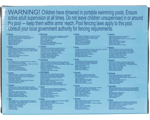 Avertissements pour piscines portables afin de prévenir les accidents
