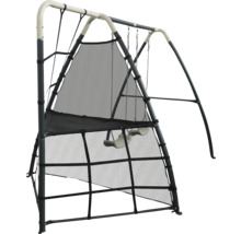 Aire de jeux avec balançoires et filet