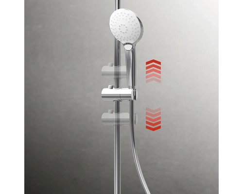 Brausestange mit Handbrause und Einstellfunktion