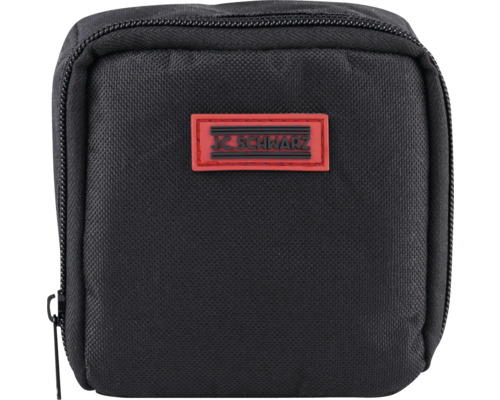 Schwarze Werkzeugtasche mit Reißverschluss und JC Schwarz Logo
