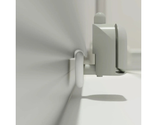 Fenstergriff mit Kippfunktion in Nahaufnahme