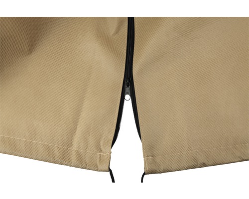 Detailaufnahme einer Schutzhülle mit Reißverschluss