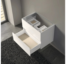 Meuble sous-vasque blanc avec tiroir pour la salle de bain