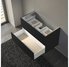 Meuble sous-vasque avec tiroir et espace de rangement