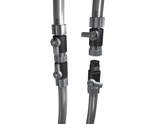 Schlauchverbinder mit Absperrhahn für Wasserschläuche