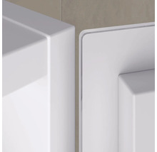 Gros plan d''un meuble de salle de bain blanc