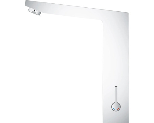 Robinet de lavabo en métal avec mitigeur monocommande