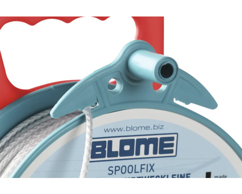 Blome Spoolfix Mehrzweckleine auf Spule mit rotem Griff