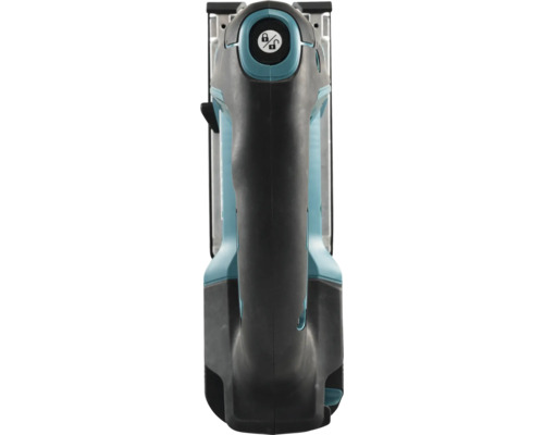 Vue de dessus d''une scie sauteuse avec symbole de verrouillage