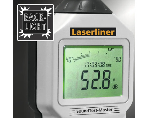 Laserliner SoundTest-Master Schallpegelmessgerät mit Display-Beleuchtung