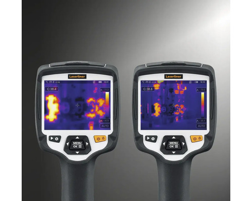 Deux caméras thermiques pour la mesure de la température et l''analyse des ponts thermiques.
