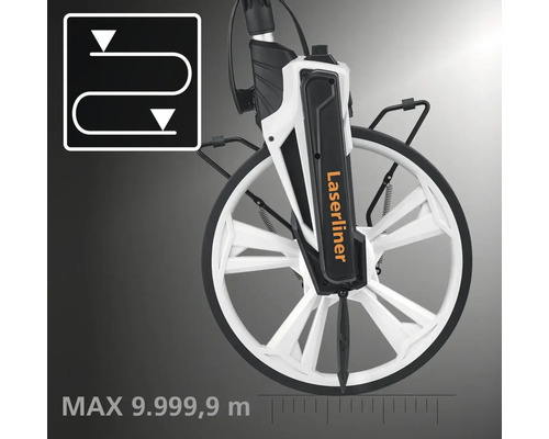 Odomètre avec une plage de mesure jusqu''à un maximum de 9999,9 mètres