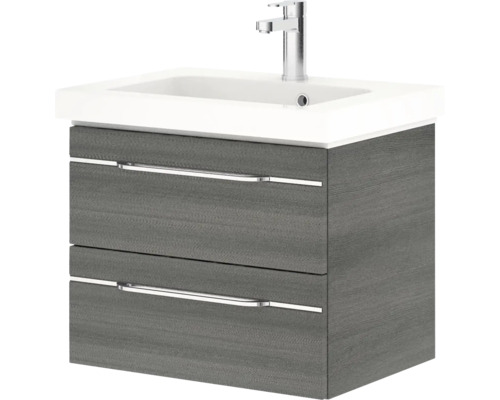 Waschtischunterschrank mit zwei Schubladen und Waschbecken
