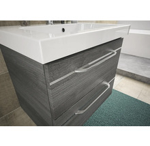 Waschtischunterschrank mit zwei Schubladen und Aufsatzwaschbecken