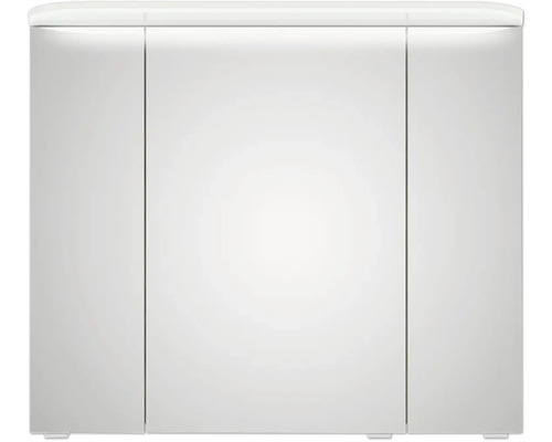 Weißer Spiegelschrank mit drei Türen für das Badezimmer