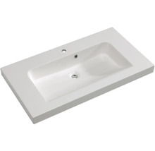 Waschtischplatte mit rechteckigem Becken