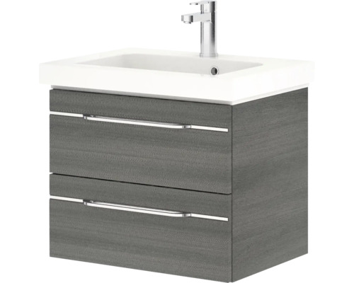Meuble sous-lavabo avec deux tiroirs et lavabo
