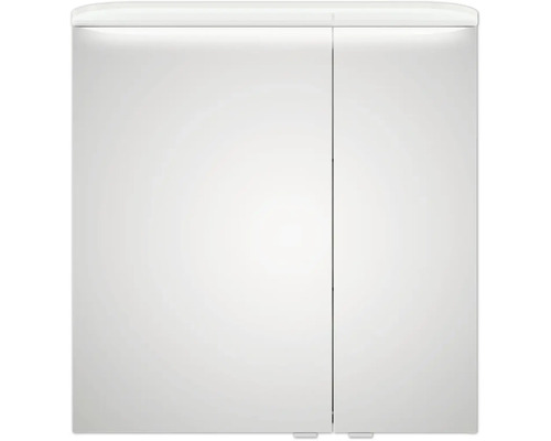 Armoire de toilette blanche avec deux portes