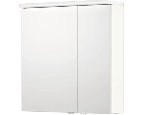 Armoire de salle de bain blanche à deux portes
