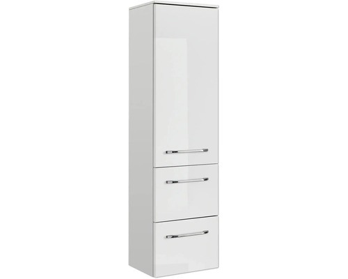 Armoire haute avec porte et trois tiroirs