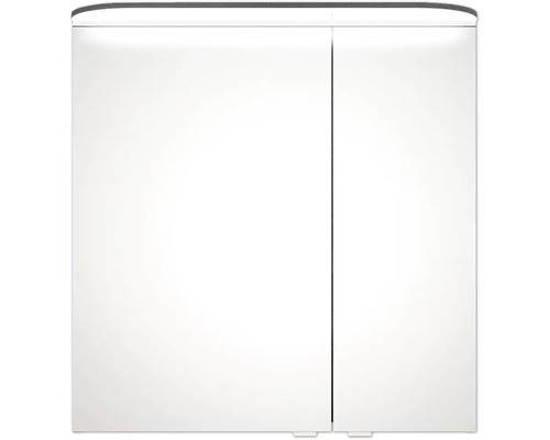 Armoire de toilette blanche avec deux portes