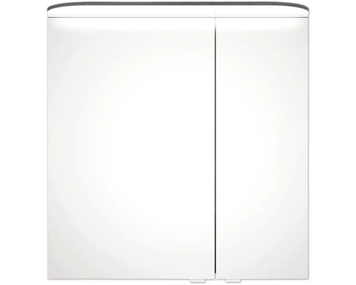 Armoire de toilette blanche à deux portes pour la salle de bain