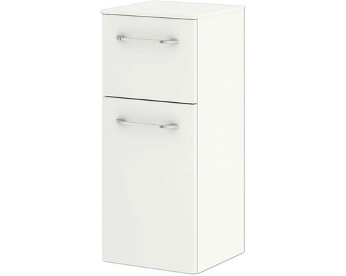 Meuble sous-lavabo blanc avec deux tiroirs