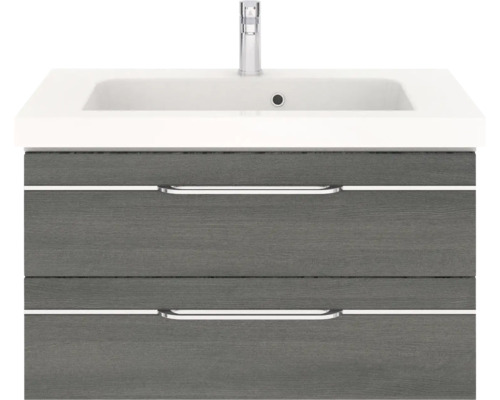 Meuble sous-vasque avec deux tiroirs et vasque à poser