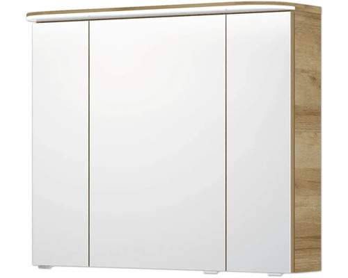 Dreitüriger Hängeschrank mit Beleuchtung