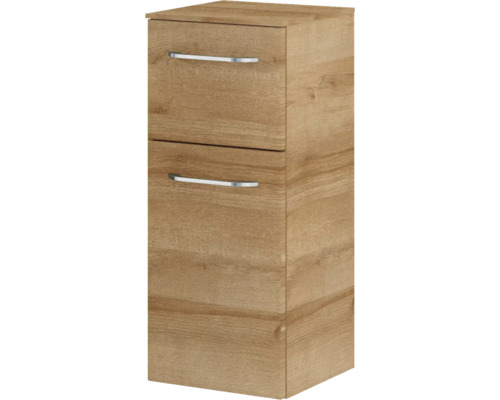 Badezimmer Hochschrank mit zwei Schubladen und Griffen